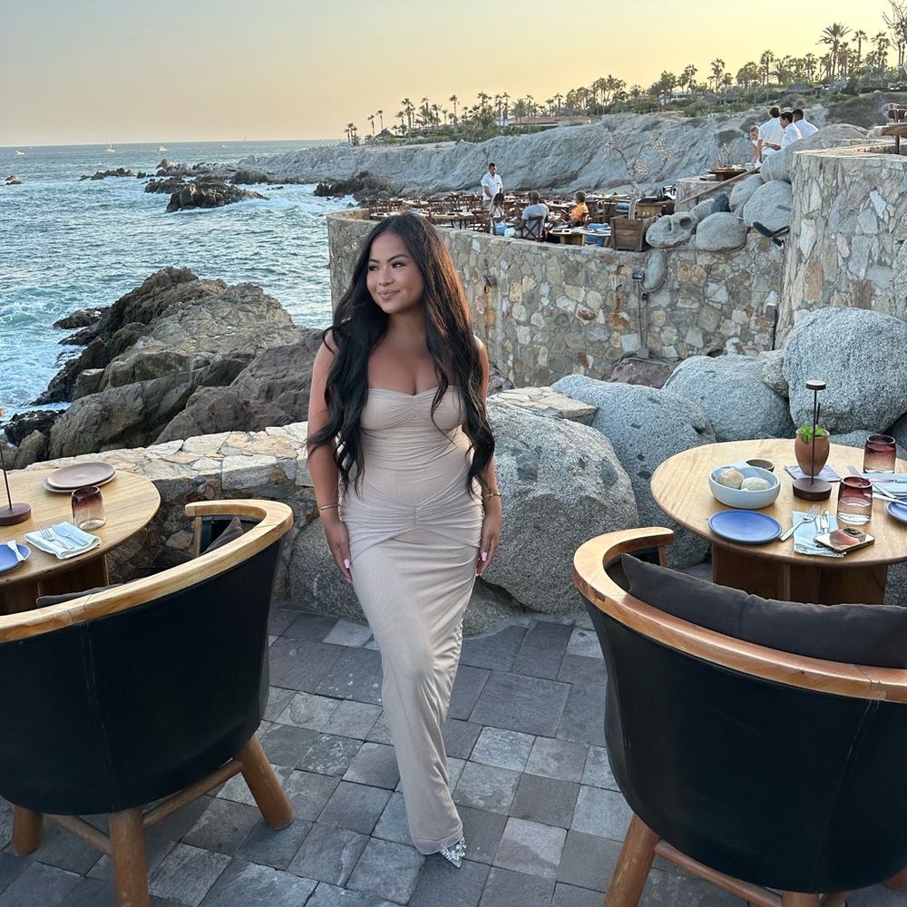 TAN DRESS